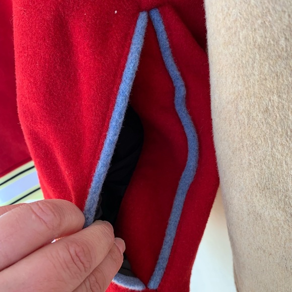 Puma Reversible Varsity Jacket - wool blend- flame scarlet  -brand new - Picture 16 of 16